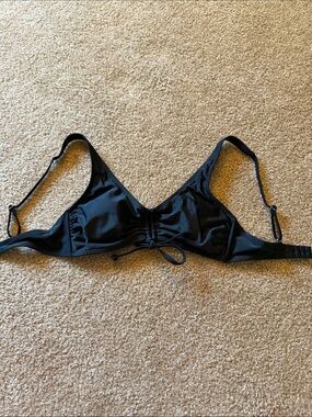 No Boundaries Black Ruched Front Wireless Bra